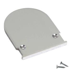 ALU END CAP M-LINE LOW, ROUND, silver