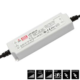 MEAN WELL SCHALTNETZTEIL BASIC dimmbar IP67 24 VDC - 60 Watt