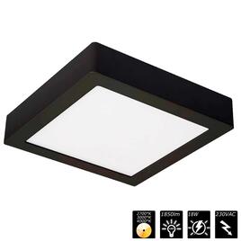 MOON 240 SQUARE, IP54, 230VAC, schwarz, CCT 2700/3000/4000°K