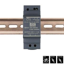 MEAN WELL SCHALTNETZTEIL DIN RAIL 24 VDC - 30 Watt