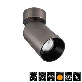 VISION - ORIENT 1 ROUND GU10, piombo, 230VAC, 2700°K