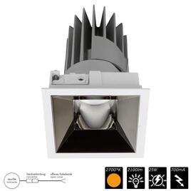 PERFORMANCE S POWER STD SPOT FIXED square, Refl. chrom schwarz, 40°, SWW