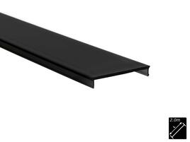 PLASTIC COVER PS-LINE FLAT, BLACK, 2m