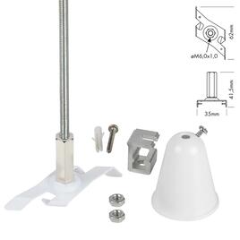 SEILABHÄNGUNG-SET für 3-PHASEN STROMSCHIENEN, weiss