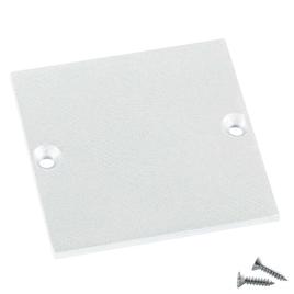 ALU END KAPPE SQ-LINE STANDARD, FLAT, weiss