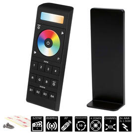 RF REMOTE CONTROL - RGB+CCT- 4 ZONEN, 4 SCENEN MULTI, black