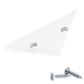 ALU END CAP S-LINE CORNER, FLAT, white