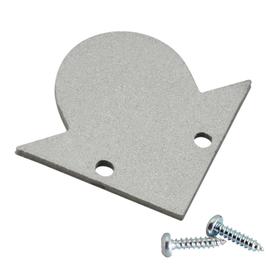 ALU END KAPPE S-LINE CORNER, ROUND, silber