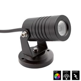 SPOT LIGHT IP65 1x 3 Watt TRILED schwarz (*CC)