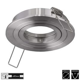 DOWNLIGHT VARIO RING, rund, silber verstellbar, Federclip