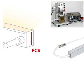 WÄRMEVERSIEGELUNG, Seiteneinspeisung links, Pins rechts, IP67, PRO+FLAT+THIN MONO, Kabel 0.3m