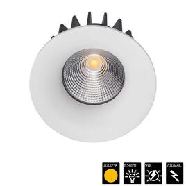 DOWNLIGHT ZENITH, COB, IP44, rund, 230VAC, weiss, 3000K