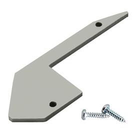 ALU END CAP S-LINE STEP UP, FLAT, Set, silver