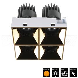 PERFORMANCE XS TRIMLESS CARDAN QUATTRO, refl. gold, 25°, SWW